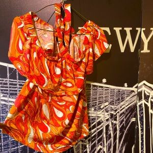 Michael Kors top off the shoulders strap around the neck